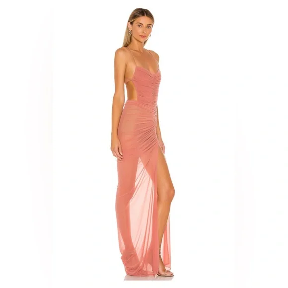 Michael Costello x REVOLVE Follie Gown in Mauve - Picture 3 of 17